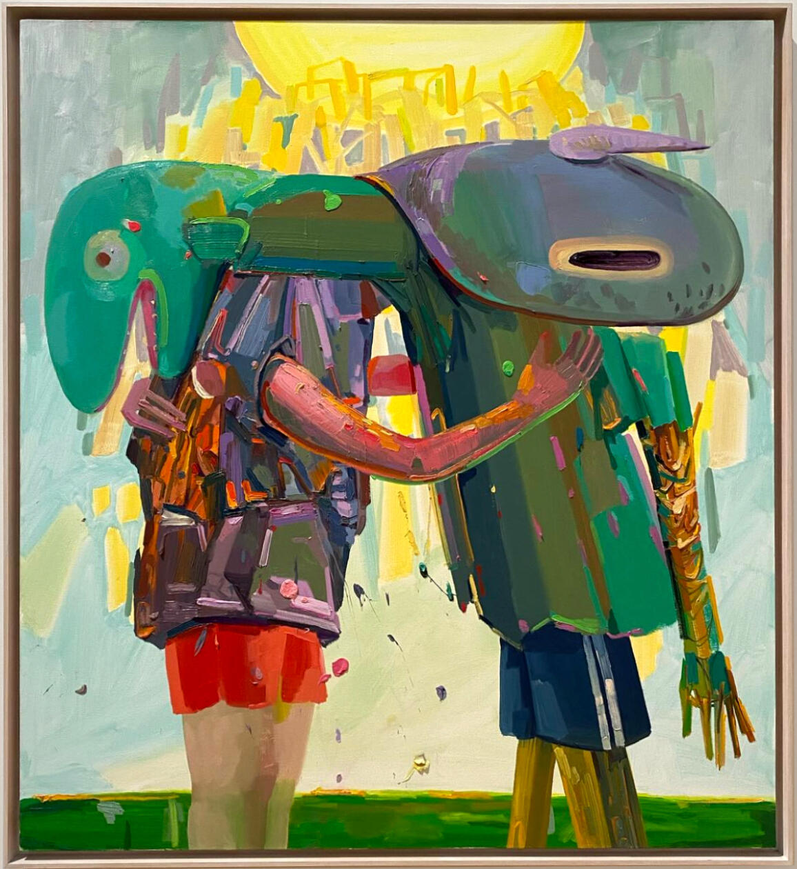 Dana Schutz, Console, 2003. Oil paint on canvas, 66 × 60 inches.