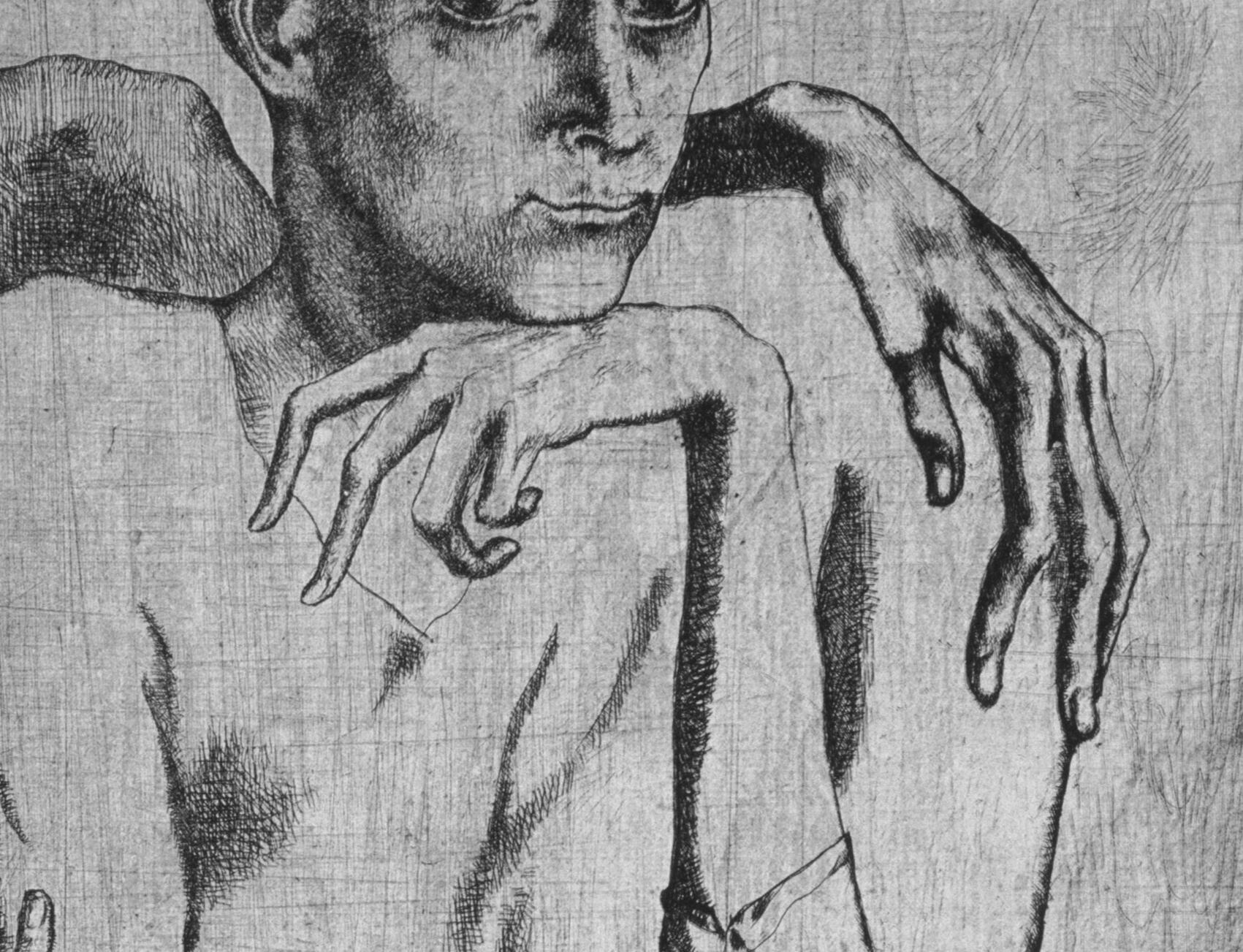 Pablo Picasso, *Le Repas Frugal*, detail.