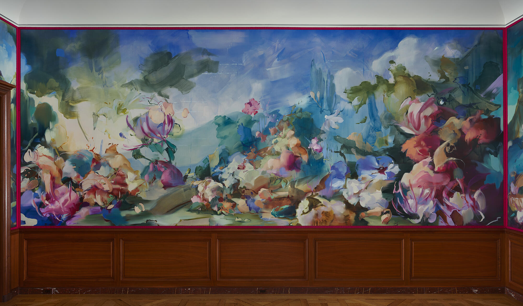Flora Yukhnovich, *The Four Seasons*: Summer, 2025 © Flora Yukhnovich. Photo: Joseph Corsica Jr.