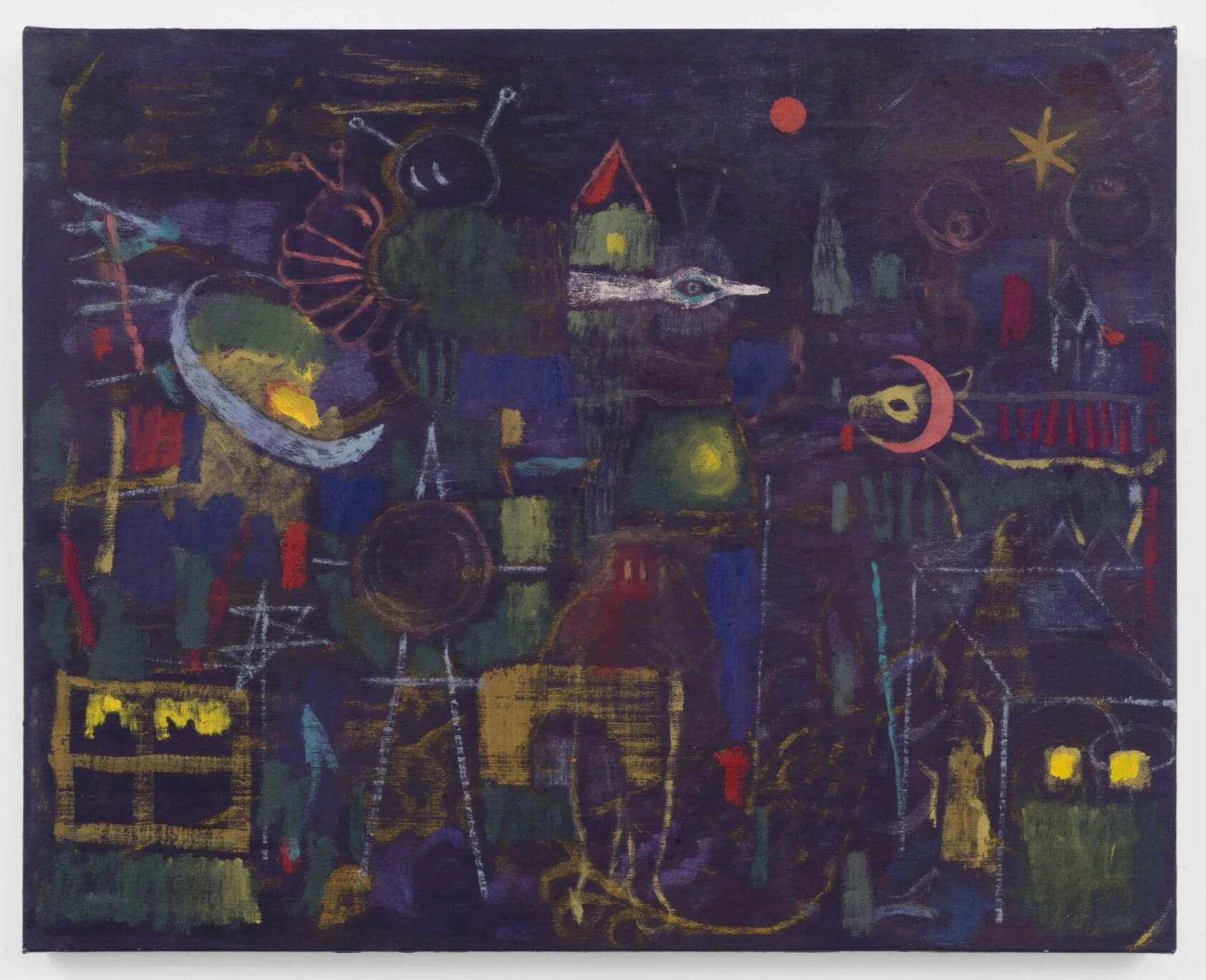 Noel de Lesseps, *Arc en ciel*, 2024. Oil on linen, 16 x 20 inches.